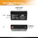 Casil 6V 1.3Ah Replacement Battery for GE 600-1054-95R Simon XT - International Shipping Available - Buy Online on GoSupps.com