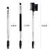 3 Pcs Angled Eyebrow Brush and Comb Set with Spoolie - Professional Eyebrow Grooming Tool in White - Buy Online on GoSupps.com