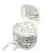Storage case |Hierarchical hollowed -out bracket box with mirror brush |Hierarchical prosthesis case transparent mouth protection case for trips transparent braces mouth protection firulab white