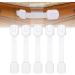 5pcs Child Safety Cabinet Strap Locks - No Screws, Multi Use Latch with Adhesive Pads (White) - Buy Online on GoSupps.com