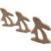 Wendysun 5pcs Cartoon Wood Teether Set - Pure Natural Animal Rabbit Shape Baby Teething Toy - Buy Online on GoSupps.com