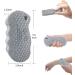 3-Pack Exfoliating Bath Sponge Set for Gentle Skin Scrubbing | Natural Fiber Body Scrubber for Women and Kids - Buy Online on GoSupps.com