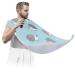 Animal Hedgehog Pattern Beard Bib Apron Beard Bib Hair Catcher for Men Shaving and Trimming Non-Stick Waterproof Beard Cape Grooming Cloth with 2 Suction Cups Gifts for Men