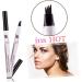 DRESSOOS Brow Pencil Eyebrow Pen Eyebrow Makeup Tool Liquid Eyebrow Pen No Smudge Eyebrow Powder Miss 1 count (Pack of 1) As Shown - Buy Online on GoSupps.com
