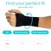 Vive Wrist Compression Sleeve - Pain Relief Brace for Carpal Tunnel Arthritis & Tendonitis - Joint Stabilizer for Men & Women (Large) - International Shipping Available - Buy Online on GoSupps.com