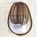 rongweiwang Endless Style Options With These Clip In Hair Extensions Creating 3D Clip In Bangs Tape In Hair Extensions Human Hair brownish black - Buy Online on GoSupps.com