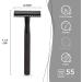 Bamboozy Safety Razor with 20 Blades - Eco-Friendly Stainless Steel Double Edge Razor for Men & Women - Zero Waste Black Matte - Buy Online on GoSupps.com