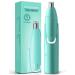 Rechargeable Nose Hair Trimmer for Men 2023 Professional Painless Ear and Eyebrow & Facial Hair Trimmer for Men Women Powerful Motor and Dual-Edge Blades for Easy Cleansing IPX7 Waterproof Green