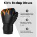 Flintronic Children's Boxing Gloves - 6oz Junior Kickboxing Muay Thai MMA Martial Arts Sparring (Ages 3-10) - Black Flame Style - Buy Online on GoSupps.com