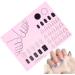 Nail Mat for Nail Tech Manicure Protector Mat for Nail Practice - Nail Manicure Tools Stamping Mat Nail Sticker Guide for Nail Sticker Printing Pink - Buy Online on GoSupps.com
