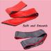 Muf Satin Eye Mask - Soft Smooth Blindfold for Travel, Nap, Meditation - 2 Pack (Black and Red) - Buy Online on GoSupps.com