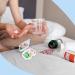 Sibba 2 Compartment Stainless Steel Pill Box - Stylish Travel Organizer for Tablets & Prescriptions | Moisture Proof | Perfect for Purse & Pocket - Buy Online on GoSupps.com