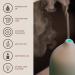 Gooamp 100ML Ceramic Diffuser with 7 Color Lights and Auto Shut Off Deep Wood Grain Base, Ideal for Aromatherapy in Home, Office, and Room - Buy Online on GoSupps.com