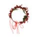 Christmas Headband Flower Crown with Red Berry & Pine Cone - Woodland Wedding Halo - Buy Online on GoSupps.com