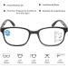 Zukky Blue-Light Blocking Progressive Multifocal Reading Glasses for Women - Square Large Black Red AM13 (Size: 2.5x) - Buy Online on GoSupps.com