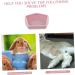 BESPORTBLE Rabbit Toilet Oversized -Tipping Toilet Pet Toilet Supply -Tipping Toilet for Bunny Hamster Toilet Bunny Toilet Rabbit Potty Pet Training Corner Pet Training Toilet 30X26X12.5cm Pink - Buy Online on GoSupps.com