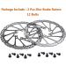 Pair of 160mm Stainless Steel Bike Disc Brake Rotors - 6 Bolt for Road, Mountain, BMX Bikes (Black) - Includes 6 Screws - Buy Online on GoSupps.com