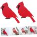 LIFKICH 2pcs Ornaments Woodpecker Garden Ornament Wood Craft Bird Adornment Scene Adornment Hanging Bird Pendant Birds Crafts Tree Home Bird Decor Home Decor Wooden House Red Christmas - Buy Online on GoSupps.com