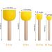 30 Pcs Round Sponge Brush Set for Acrylic Painting - Kids Arts and Crafts Tool (4 Sizes) - Buy Online on GoSupps.com