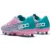 LEOCI Unisex Soccer Cleats Firm Rugby Boots 4.5 Pink-Aquamarine - Men's and Women's Outdoor Football Shoes - Buy Online on GoSupps.com