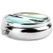 Tranquil Lakes Round Pill Box Organizer - 3 Compartment Portable Travel Solution for Medications - Buy Online on GoSupps.com
