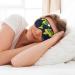 SSIMOO World Map Print Eye Mask - Double-Sided Soft Light Blocking for Quality Sleep | International Shipping Available - Buy Online on GoSupps.com