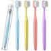 Toothbrushes Extra Soft Bristle Flossing Nano Toothbrush for 10000 Bristle Toothbrush Travel Soft Toothbrush for Adults Toothbrush with Individual Travel Case Medium(4 Pack)