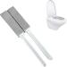 Pack of 2 Stone Toilet Cleaner Stone Toilet Cleaner Pumice Stone Toilet Cleaner Brush with Long Handle for Bathroom and Kitchen - Buy Online on GoSupps.com