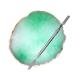 Resin Nail Art Palette Nail Polish Palette Gel Nail Palette with Nail Palette Stirring Rod (Green)