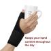 Ultrafun Trigger Finger Splint Brace - Breathable Wrist & Thumb Support for Pain Relief - Black - Buy Online on GoSupps.com