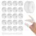 20 Pcs Finger Bandages Tubular White Finger Cots Buddies Finger Bobs Thumb Bandage Finger Bandages Tubular Finger Stall Tubular Bandages for Work Kitchen Finger Protection (White)