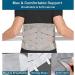 Breathable Waist & Back Support Belts for Men & Women - Pain Relief for Herniated Disc Scoliosis & Sciatica - XL Gray - Buy Online on GoSupps.com