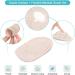 2 Pairs Gel Heel Pads - Silicone Heel Cups for Pain Relief Achilles Support & Leg Length Correction - Men Women & Kids - Buy Online on GoSupps.com
