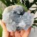 Home Decoration Natural Celestite geode Quartz Cluster Crystal Specimen Stones Home Goods (Size : 220-260g)