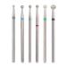 Nail Drill Bit Set 6Pcs Stainless Steel Nail Drill Heads Manicure Accessories Nail Art File Bits Tools(#3)