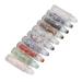 10 Pack Roller Bottles for Essential Oils - Transparent with Bamboo Lids | Perfect Roll-On Perfume Bottles - Buy Online on GoSupps.com
