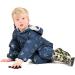 LittleLife Children's Waterproof Fleece-Lined All-In-One Rain Suit | Navy Stars 12-18 Months - Buy Online on GoSupps.com