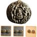 Shop Bcoath 2-Piece Brass Fitness Handball & Walnut Ornament - Handmade Chinese Decor for Adults | Unique Small Desktop Decoration - Buy Online on GoSupps.com