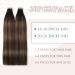 YDDM Tape In Extensions - 20pcs Real Hair 60cm 50g Natural Black & Chestnut Brown Invisible Tape Hair Extensions | 24inch Ultimate Volume - Buy Online on GoSupps.com