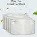 Yijueled 100 PCS Adult Face Mask Filter Anti-pollution 5 Layers Carbon Filter Masks Cotton Dust Mask Replaceable - Buy Online on GoSupps.com