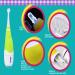 QLEBAO Electric Toothbrush for Children 6 Months to 5 Years | Sonic with LED Light & Smart Timer | Waterproof IPX7 | 2 Brush Heads | Baby Electric Toothbrush Yellow - Buy Online on GoSupps.com