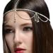 Rhinestone Waterdrop Head Chain Headband for Women - Silver 2 | Wedding Bridal Hair Jewelry - Buy Online on GoSupps.com