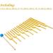 Dreld 9 Solfeggio Tuning Forks Kit - Healing Forks with Silicone Hammer and Bag for DNA Repair - Golden - Sound Therapy Musical Instrument - Buy Online on GoSupps.com