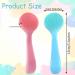 Comnico 2-Pack Manual Facial Cleaning Brush - Soft Silicone Skin Washer & Peeling Pads for Deep Cleansing Makeup Residues (Blue & Pink) - International Shipping Available - Buy Online on GoSupps.com