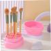 Housoutil Makeup Brush Cleaning Cup Makeup Brush Cleaners Make up Sponge Cleaner Makeup Brush Cleaning Pads Make up Brush Cleaner Cleaning Bowl Silica Gel Powder Puff Pink - Buy Online on GoSupps.com