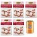Crich Wafers with Hazelnut Cream 5 Pack Sweet Biscuits with Hazelnut Cream, 250g Bag + 1 Can of Peach Yoga Iced Tea 330ml