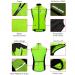 WOSAWE Cycling Vest for Men & Women | Reflective Breathable Sleeveless Wind Jacket - New Green L | Ideal for Running & Cycling - Buy Online on GoSupps.com
