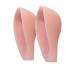 Beaupretty 1 Pair Unisex Invisible Insoles Translucent Heightening Insoles Women Men Heel Pads Inner Heightening Shoes Pads Height Increase Feet Cushions Pink 11x1.5cm