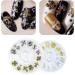 2 Boxes AB Nail 3D Art Accessories - 24 Pcs Mixed Sizes, Multi Shapes Manicure Decoration in Golden and Silver - Nail Face Makeup DIY Craft - Buy Online on GoSupps.com