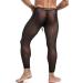 MIZOK Men's Mesh Yoga Pants Compression Tights Medium Black - Buy Online on GoSupps.com